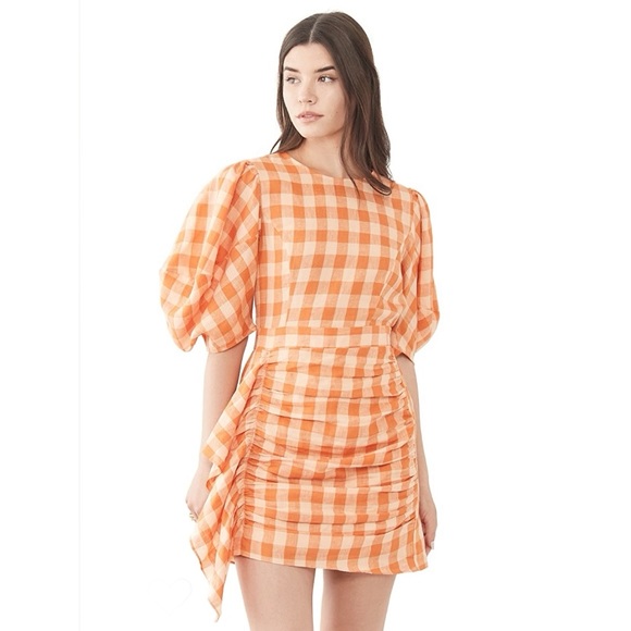 RHODE Dresses & Skirts - Rhode Pia Dress Clementine Check Size Small